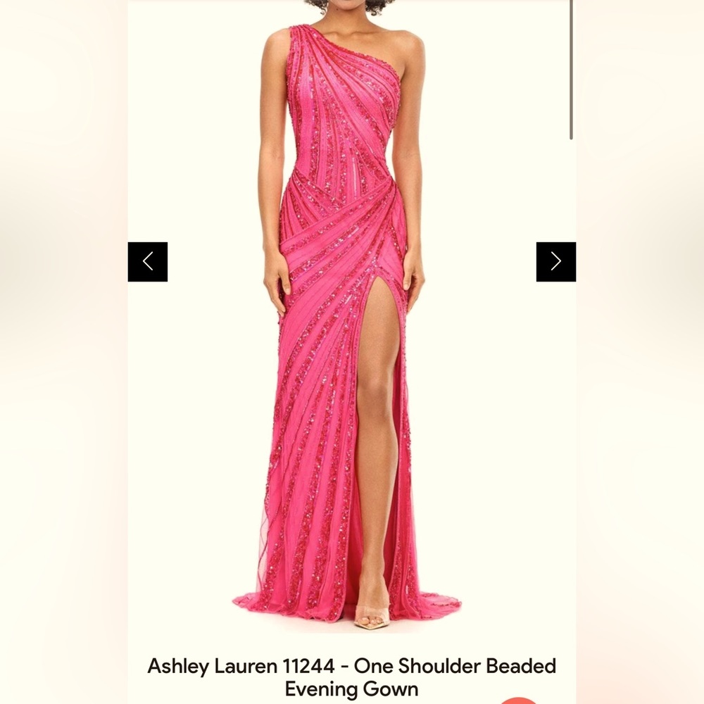 Beautiful Ashley Lauren gown! Worn once for a pageant and now it’s a little big.